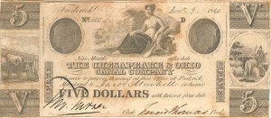 The Chesapeake and Ohio Canal Co. - Obsolete Banknote